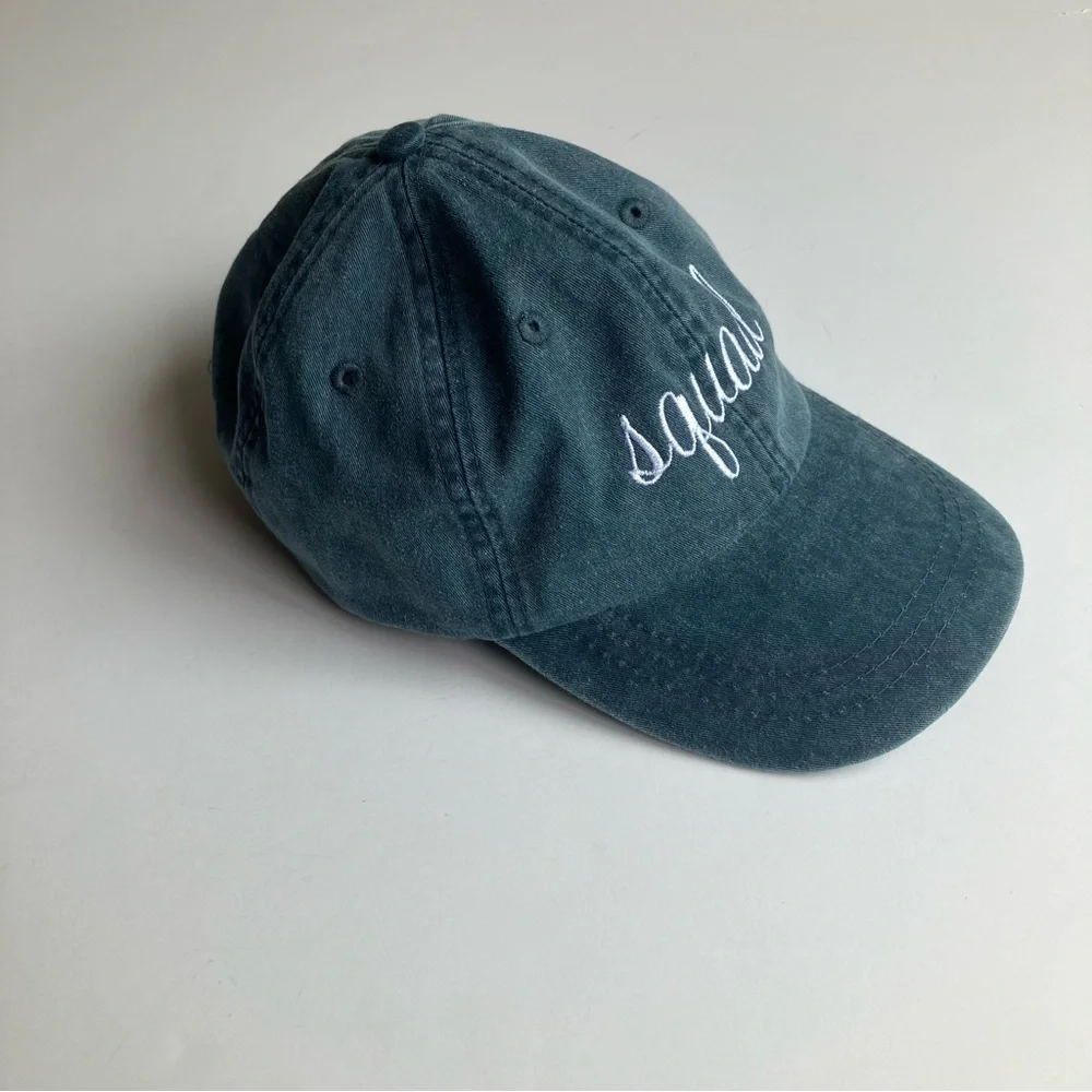 Adams Cool Crown Blue Mesh Lined Baseball Hat Bride Squad Dad Hat Ball Cap NWT